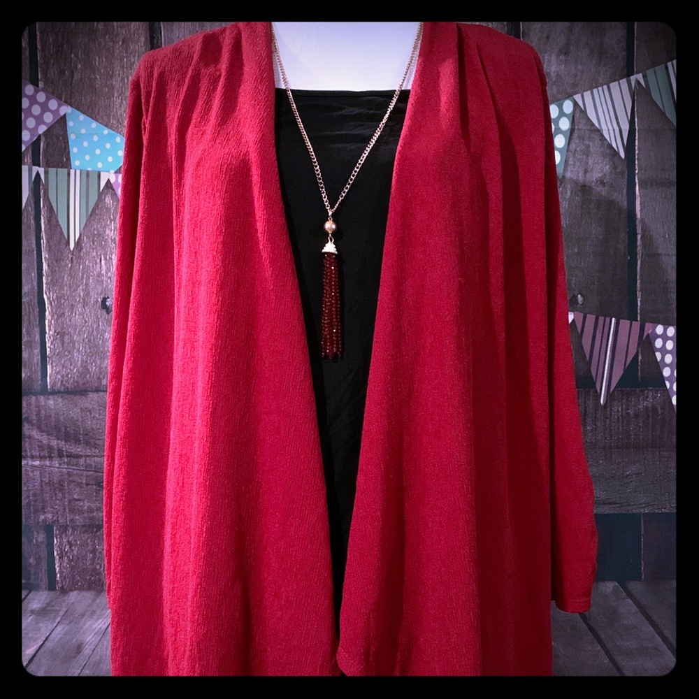 Dressy top with attached cami and gold necklace